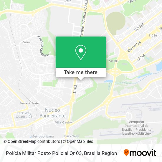 Polícia Militar Posto Policial Qr 03 map