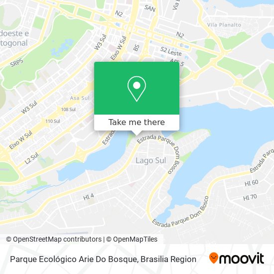 Parque Ecológico Arie Do Bosque map