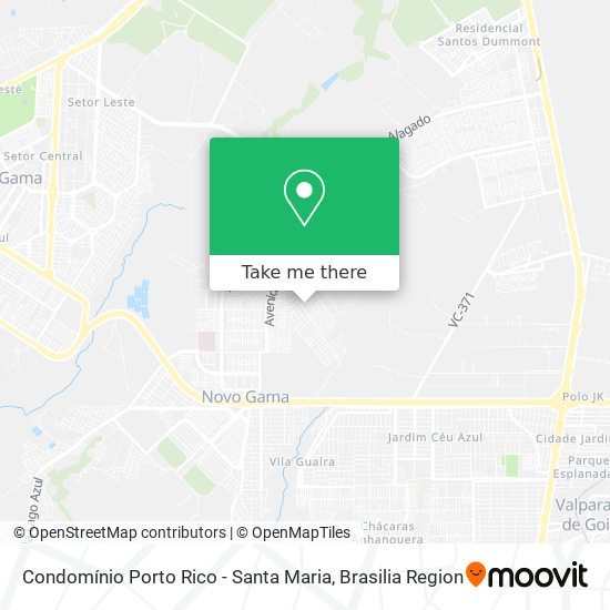Condomínio Porto Rico - Santa Maria map