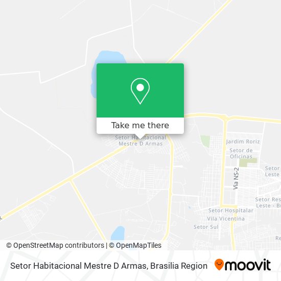Setor Habitacional Mestre D Armas map