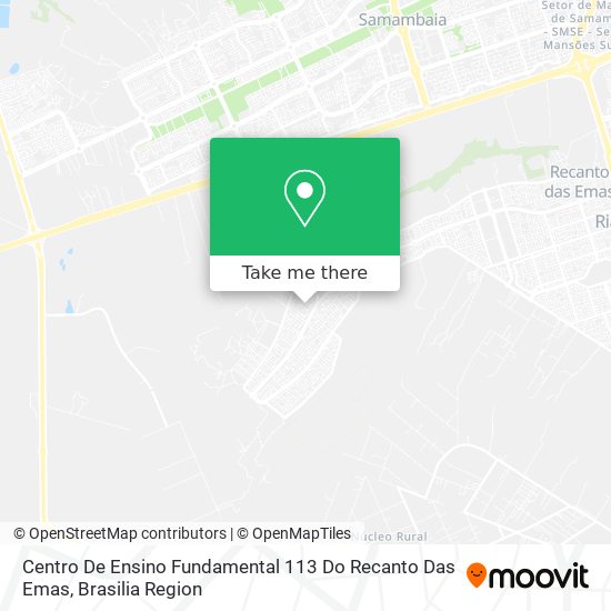 Centro De Ensino Fundamental 113 Do Recanto Das Emas map