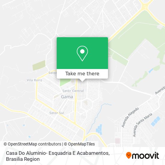 Mapa Casa Do Alumínio- Esquadria E Acabamentos