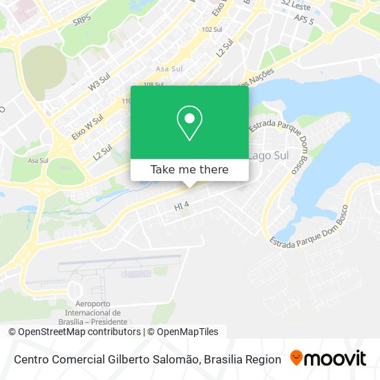 Mapa Centro Comercial Gilberto Salomão