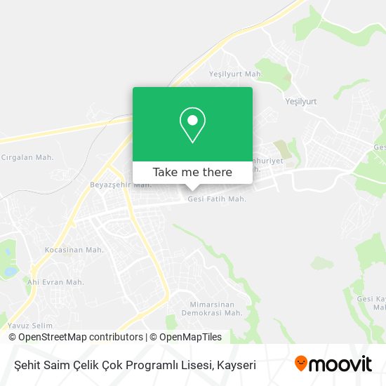 Şehit Saim Çelik Çok Programlı Lisesi map