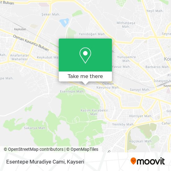 Esentepe Muradiye Cami map