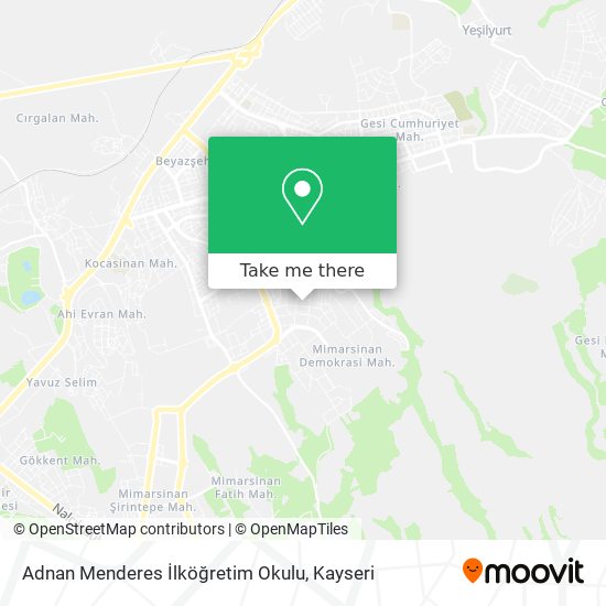Adnan Menderes İlköğretim Okulu map