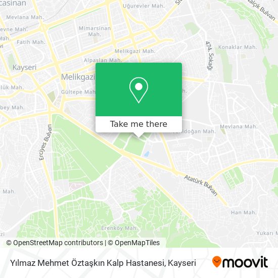 Yılmaz Mehmet Öztaşkın Kalp Hastanesi map