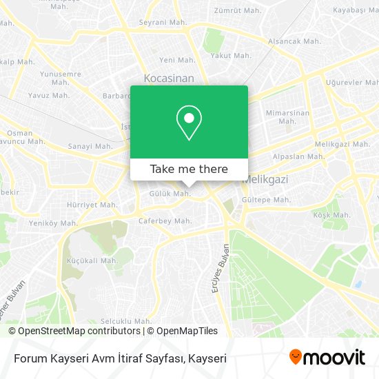 Forum Kayseri Avm İtiraf Sayfası map