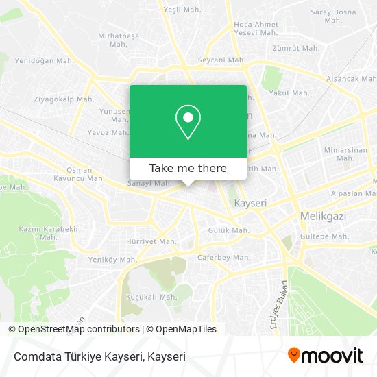 Comdata Türkiye Kayseri map