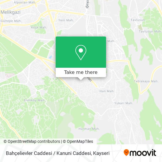 Bahçelievler Caddesi / Kanuni Caddesi map