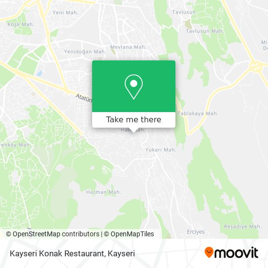 Kayseri Konak Restaurant map
