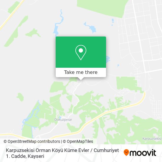 Karpuzsekisi Orman Köyü Küme Evler / Cumhuriyet 1. Cadde map