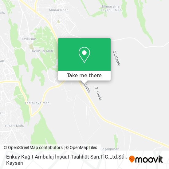 Enkay Kağit Ambalaj İnşaat Taahhüt San.Ti̇C.Ltd.Şti̇. map