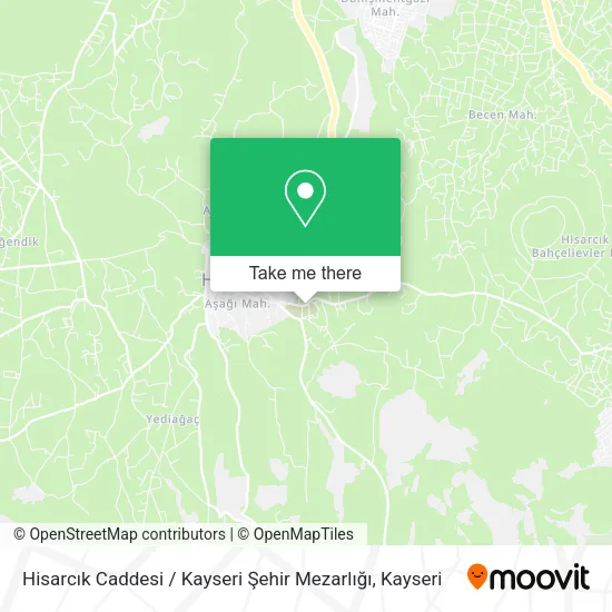 Hisarcık Caddesi / Kayseri Şehir Mezarlığı map