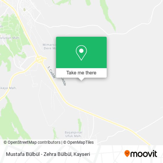 Mustafa Bülbül - Zehra Bülbül map
