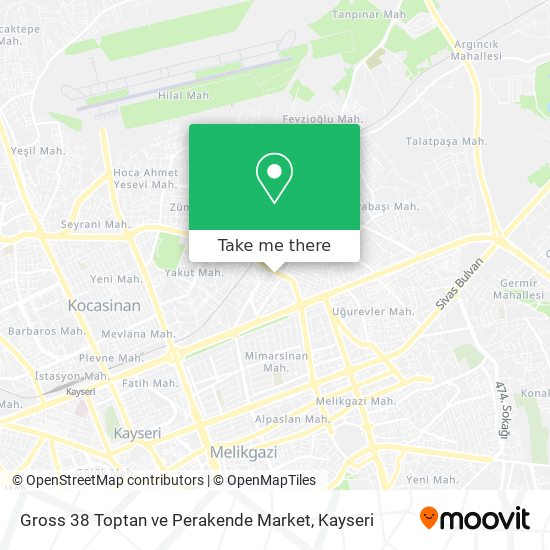 Gross 38 Toptan ve Perakende Market map