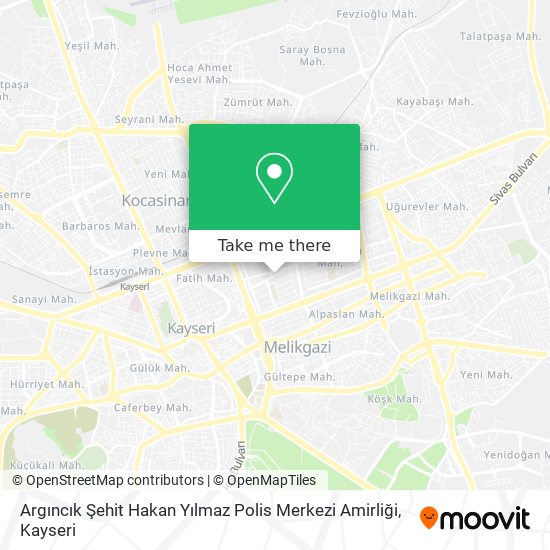 Argıncık Şehit Hakan Yılmaz Polis Merkezi Amirliği map
