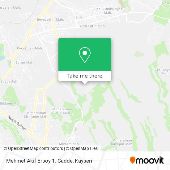 Mehmet Akif Ersoy 1. Cadde map