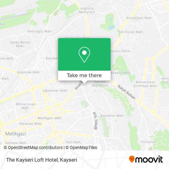 The Kayseri Loft Hotel map