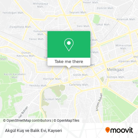 Akgül Kuş ve Balık Evi map