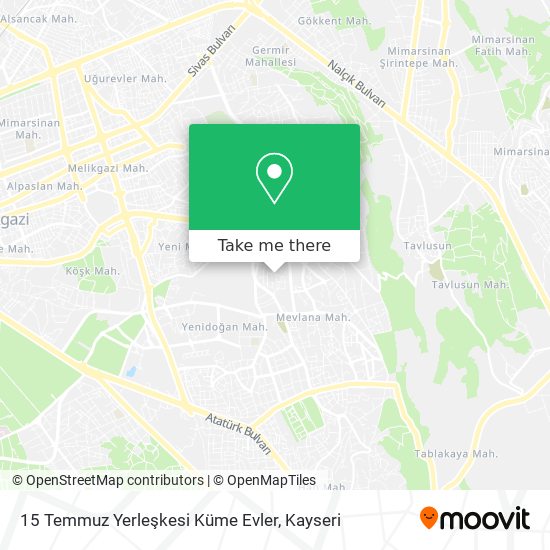 15 Temmuz Yerleşkesi Küme Evler map