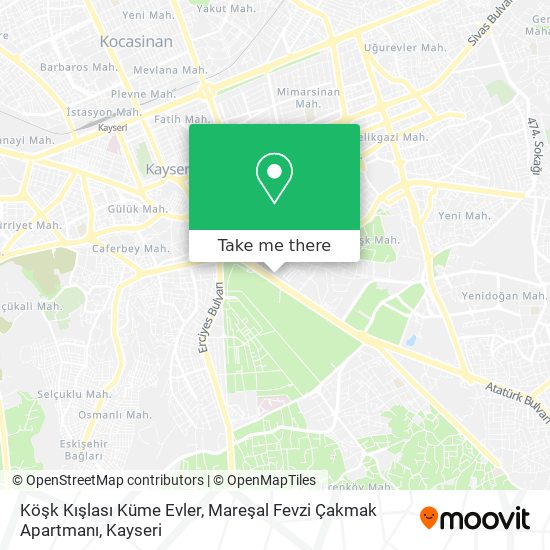 Köşk Kışlası Küme Evler, Mareşal Fevzi Çakmak Apartmanı map