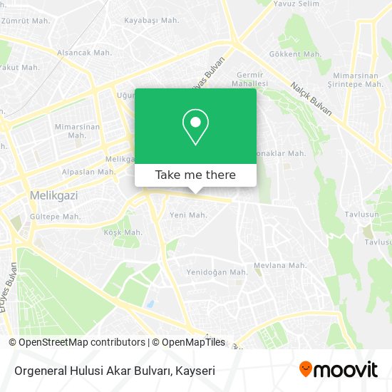 Orgeneral Hulusi Akar Bulvarı map