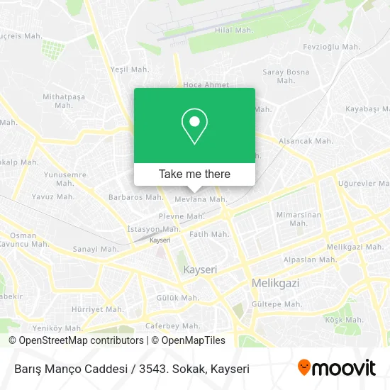Barış Manço Caddesi / 3543. Sokak map
