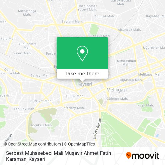 Serbest Muhasebeci Mali Müşavir Ahmet Fatih Karaman map