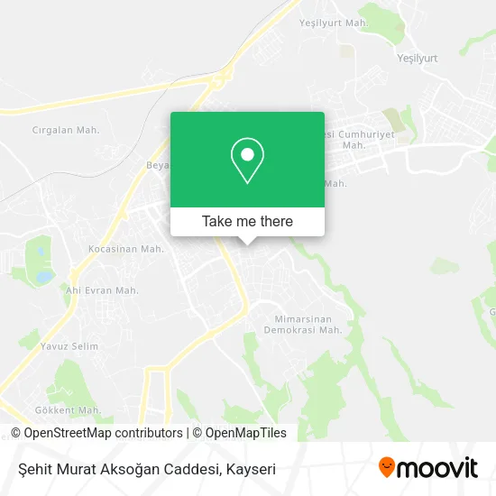 Şehit Murat Aksoğan Caddesi map