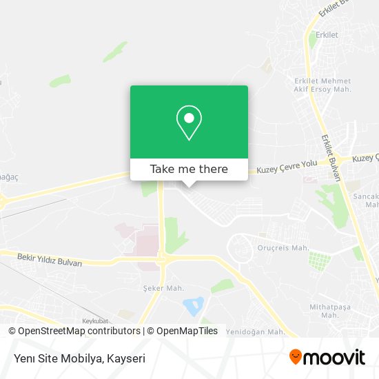 Yenı Site Mobilya map