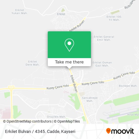 Erkilet Bulvarı / 4345. Cadde map
