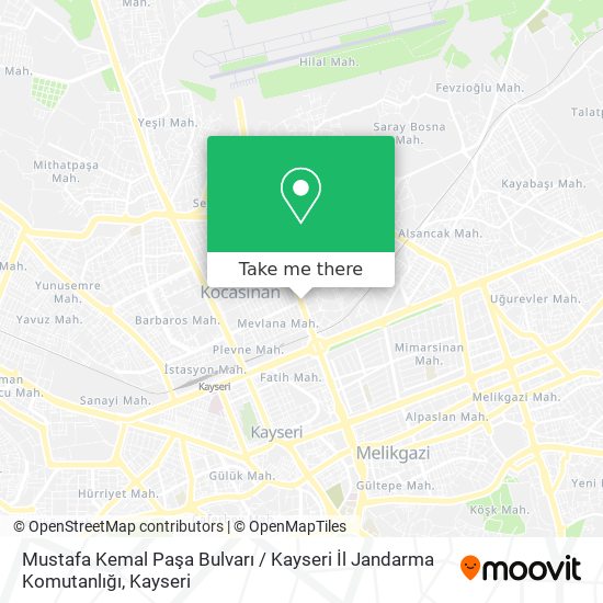 Mustafa Kemal Paşa Bulvarı / Kayseri İl Jandarma Komutanlığı map