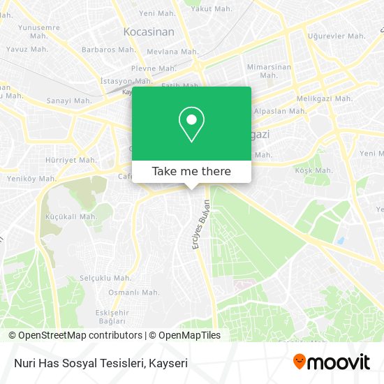 Nuri Has Sosyal Tesisleri map