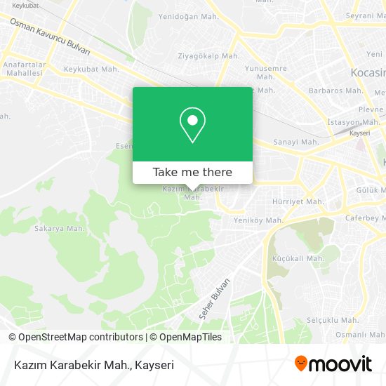 Kazım Karabekir Mah. map