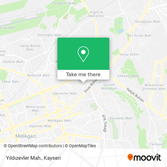 Yıldızevler Mah. map