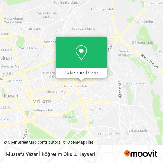 Mustafa Yazar İlköğretim Okulu map