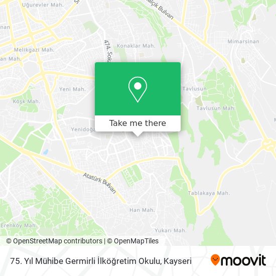 75. Yıl Mühibe Germirli İlköğretim Okulu map
