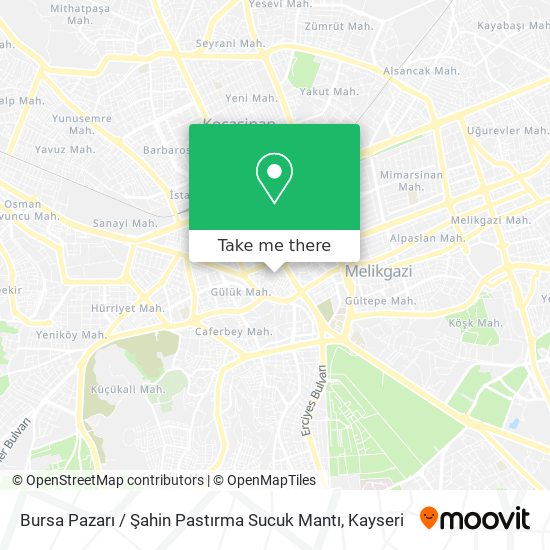 Bursa Pazarı / Şahin Pastırma Sucuk Mantı map