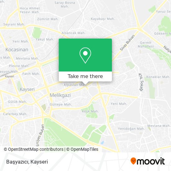 Başyazıcı map