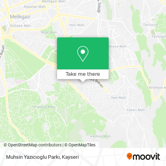 Muhsin Yazıcıoglu Parkı map