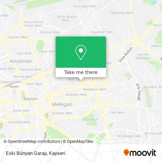 Eski Bünyan Garajı map