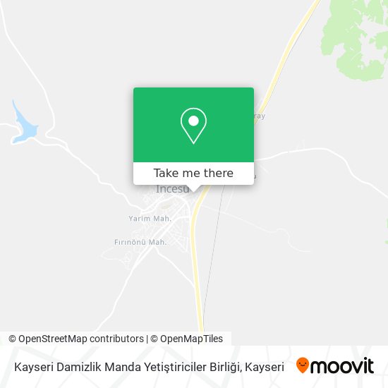 Kayseri Damizlik Manda Yetiştiriciler Birliği map