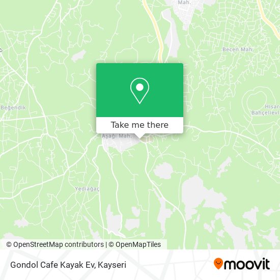 Gondol Cafe Kayak Ev map