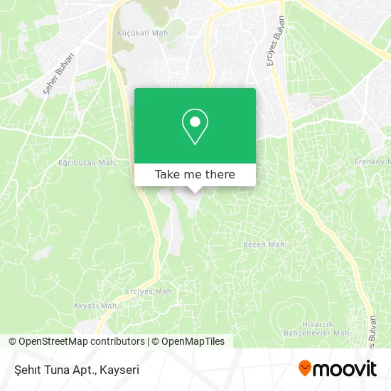 Şehıt Tuna Apt. map