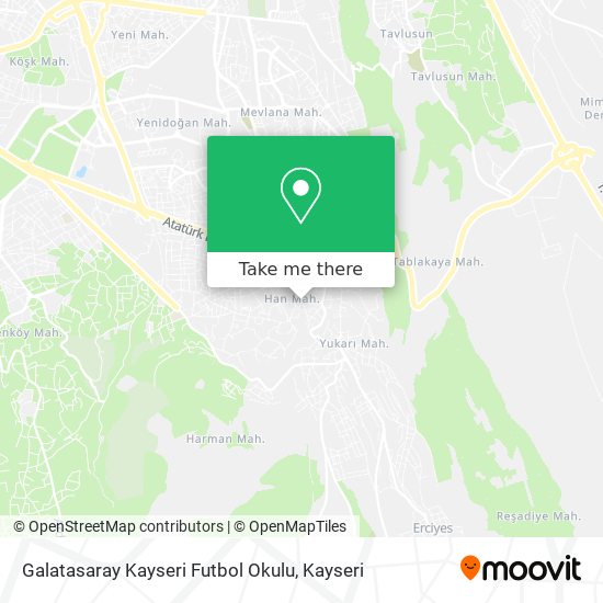 Galatasaray Kayseri Futbol Okulu map