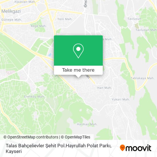 Talas Bahçelievler Şehit Pol.Hayrullah Polat Parkı map