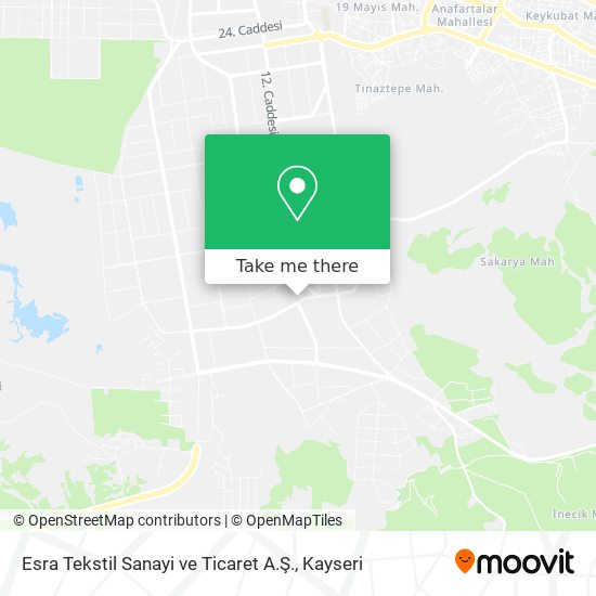 Esra Tekstil Sanayi ve Ticaret A.Ş. map