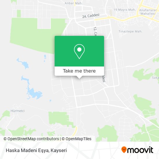 Haska Madeni Eşya map