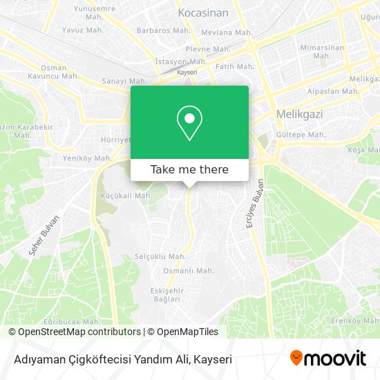 Adıyaman Çigköftecisi Yandım Ali map